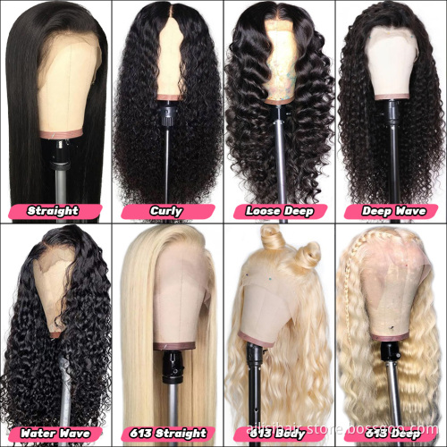 Wholesale HD Lace Frontal Wig Virgin Hair Vendor, 100 Human Hair Wigs Swiss HD lace Frontal Wig 13x6, Brazilian Lace Front Wigs